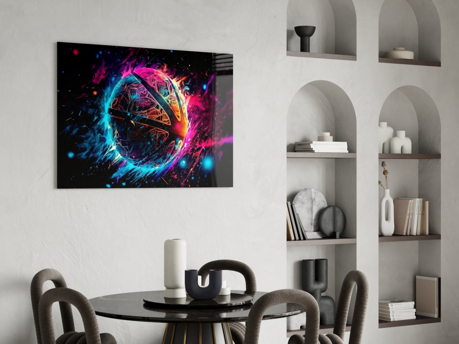 Fireball Glass Wall Art || Designer Collection.