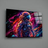 Painterly-cosmic panel bringing cinematic glow to a gaming den