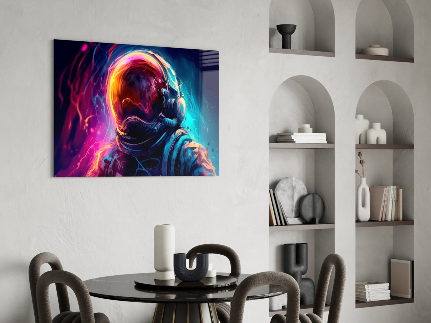 Astronaut Glass Wall Art || Designer Collection.