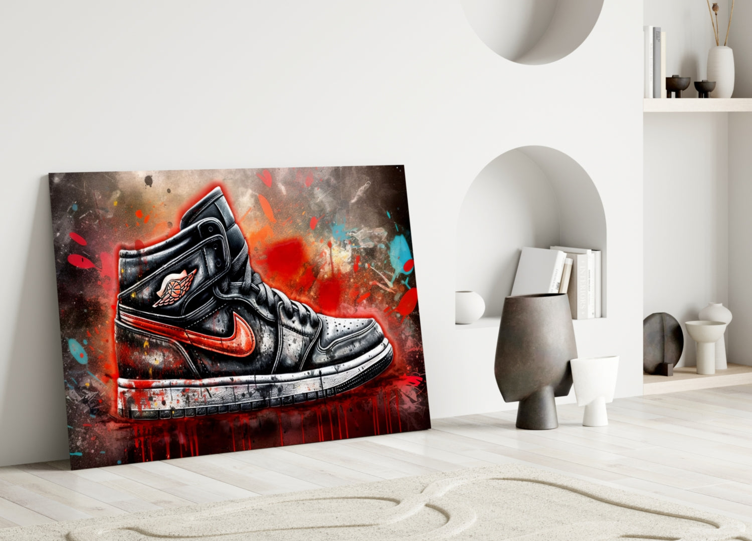 Sneakers Glass Wall Art || Designer Collection.