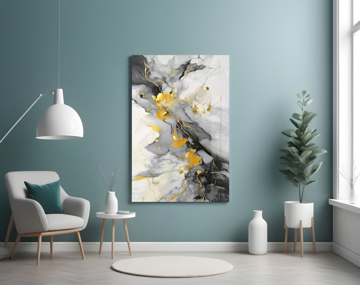 Marble Glass Wall Art || Designer Collection.