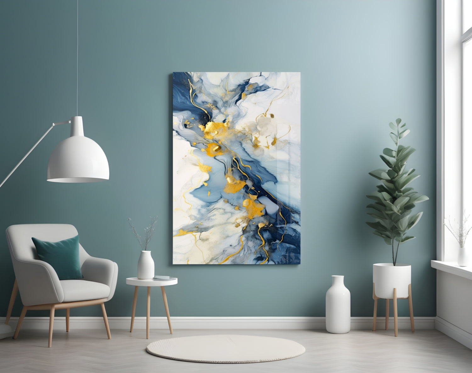 Marble Glass Wall Art || Designer Collection.