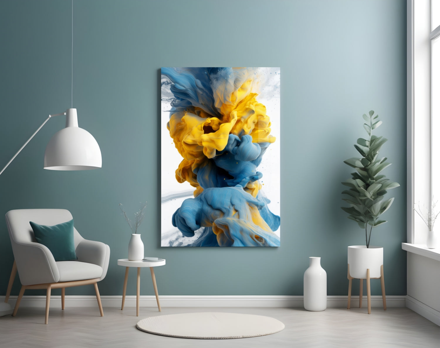 Color Explosion Glass Wall Art || Designer Collection.