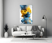 Color Explosion close-up showing canary plume and cobalt base