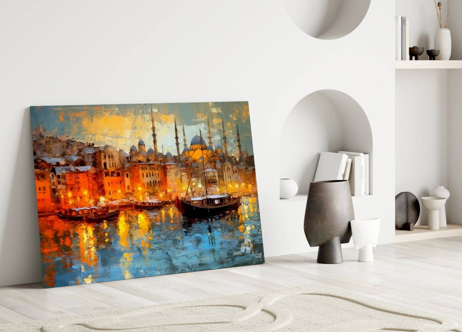Istanbul Glass Wall Art || Designer Collection.