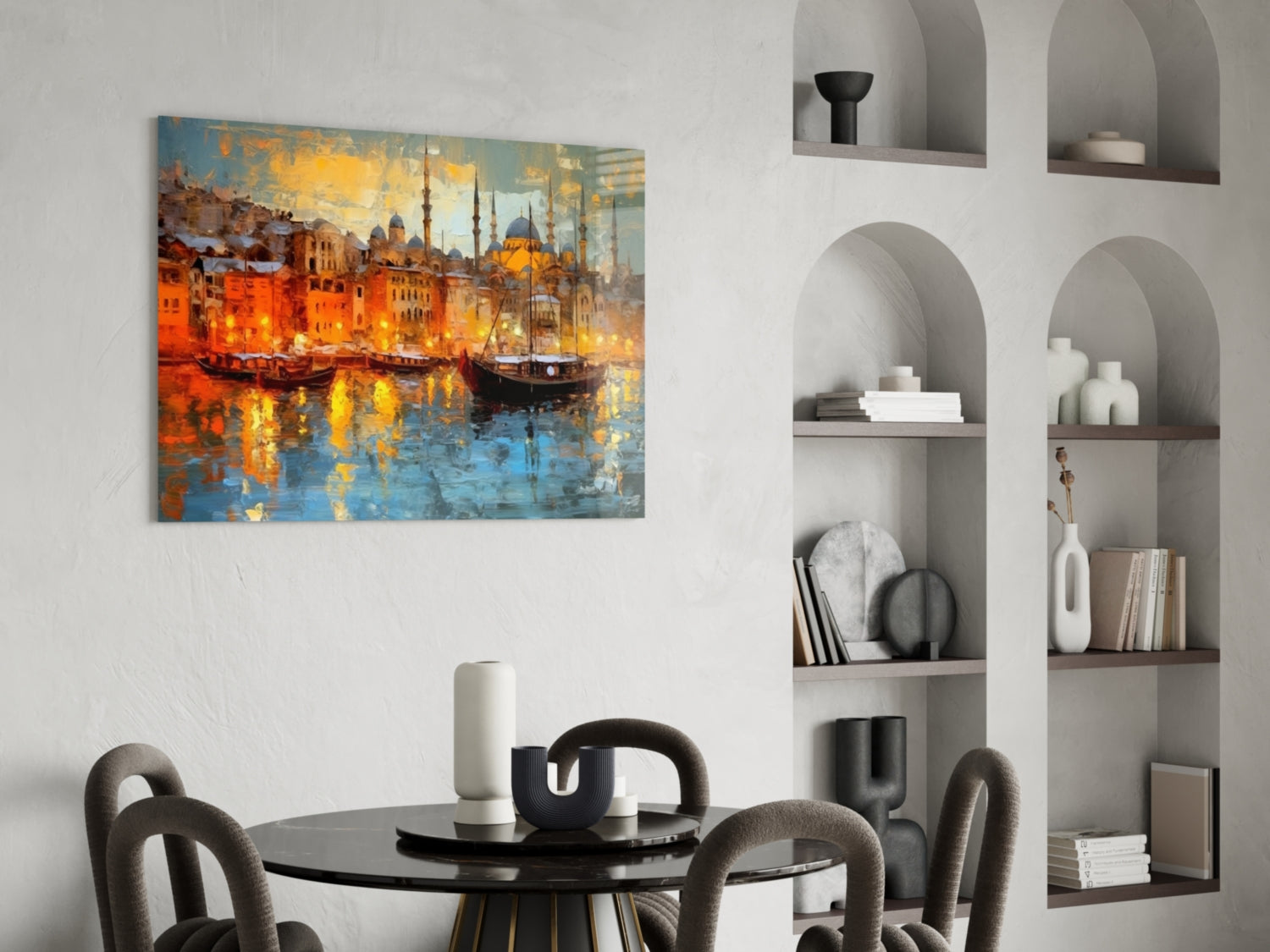 Istanbul Glass Wall Art || Designer Collection.