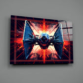 Hyper-warp panel bringing cinematic glow to a gaming den