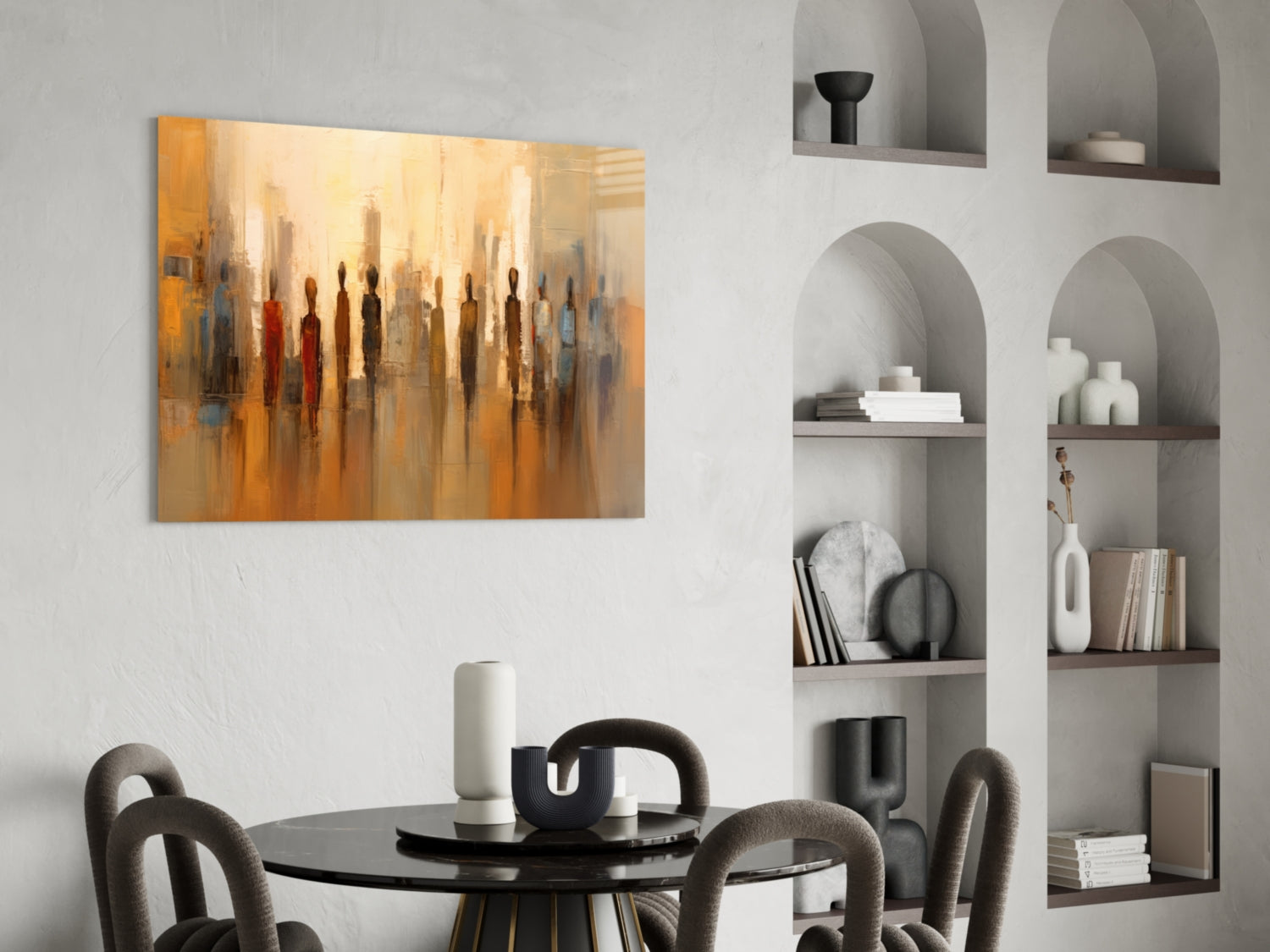 Silhouettes Glass Wall Art || Designer Collection.