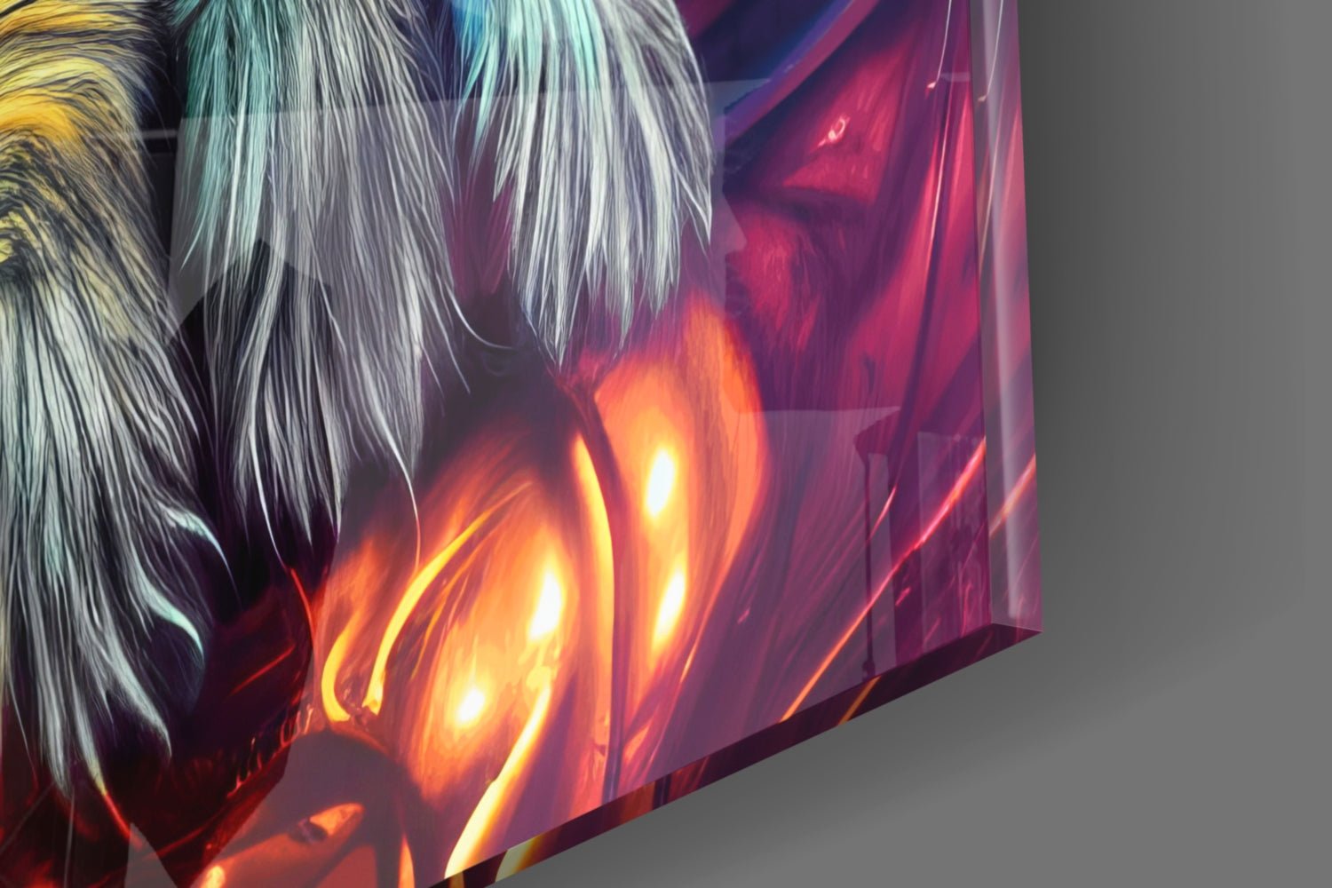 Sneaking Glass Wall Art || Designer Collection.