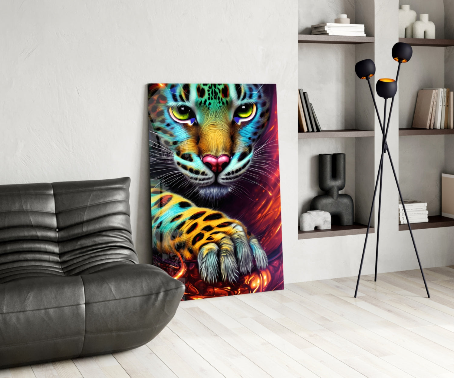 Sneaking Glass Wall Art || Designer Collection.