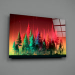 Glitch-neon panel bringing cinematic glow to a creative office