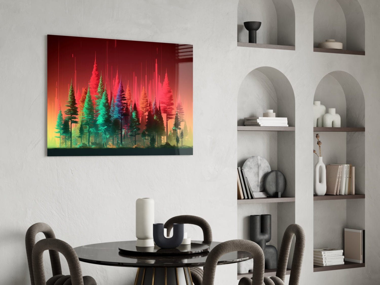 Forest of Colors Glass Wall Art || Designer Collection.