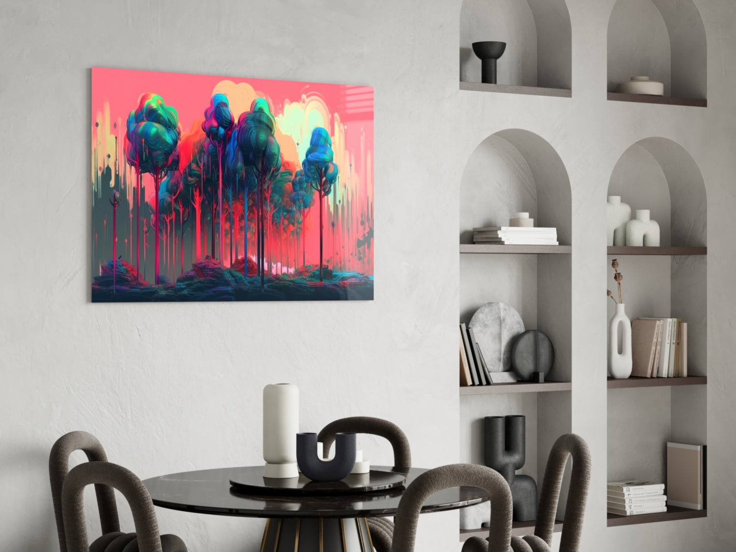 Forest of Colors Glass Wall Art || Designer Collection.