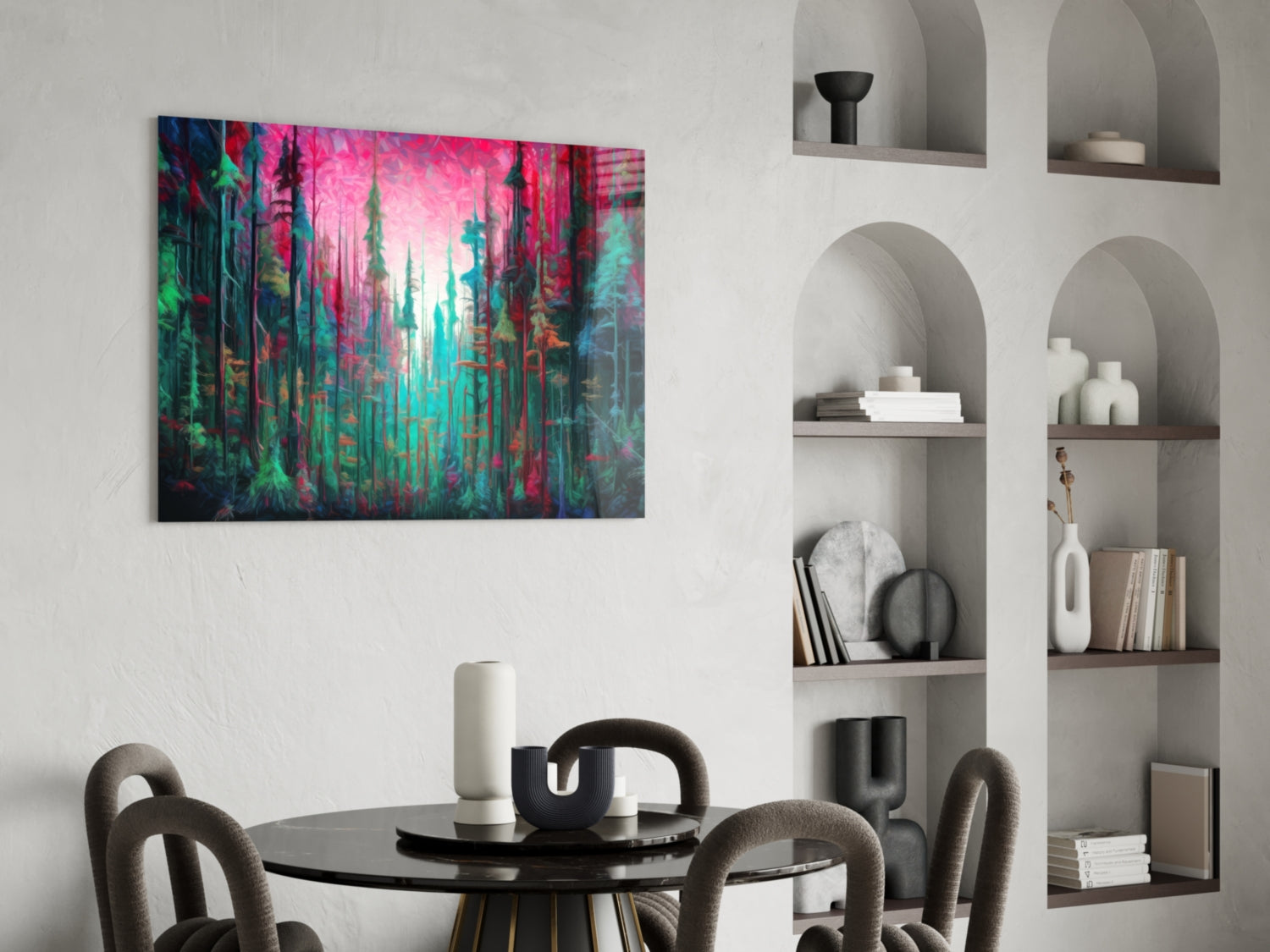 Forest of Colors Glass Wall Art || Designer Collection.