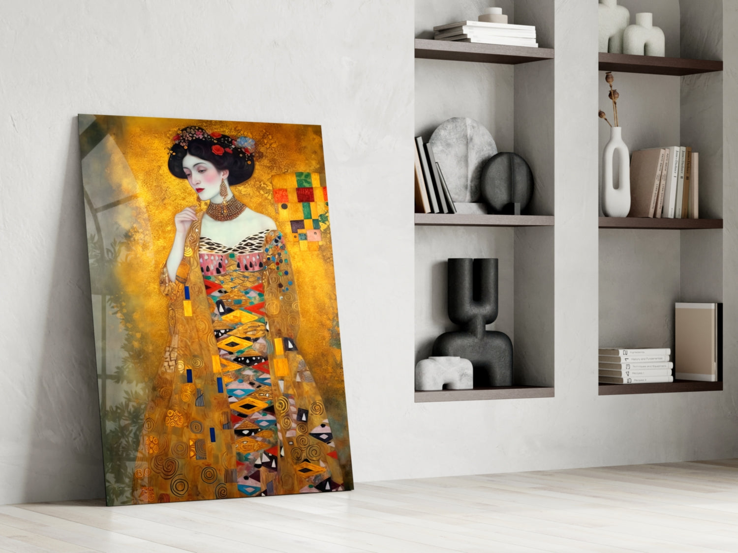 Klimt Style Glass Wall Art || Designer Collection.