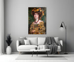Klimt Style close-up showing rosette crown and mosaic gown