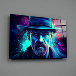 Neon-pop panel bringing cinematic glow to a study