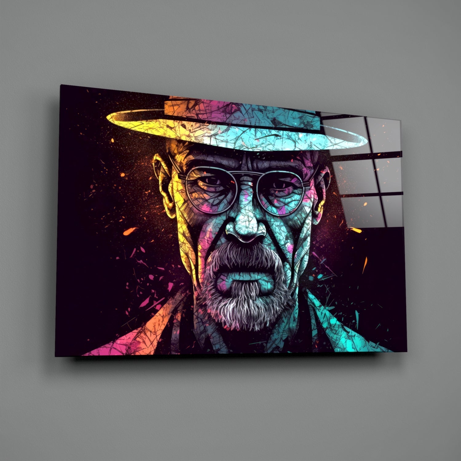 Heisenberg Glass Wall Art || Designer Collection.