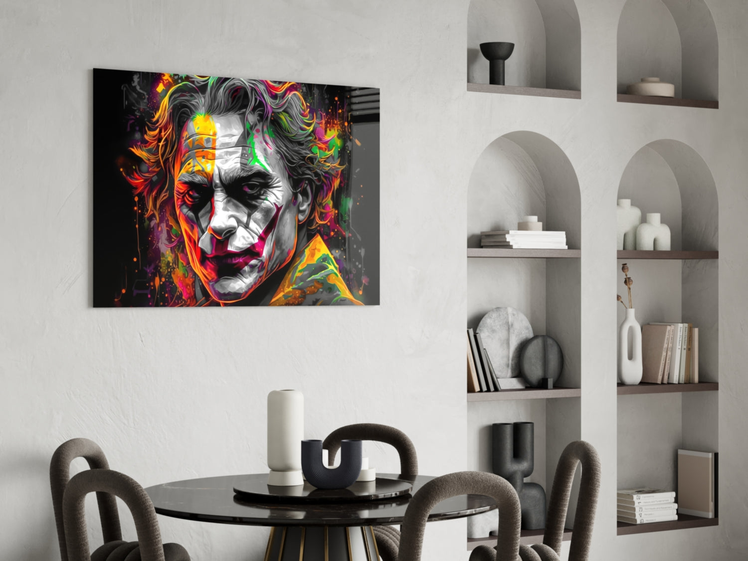 Joker Glass Wall Art || Designer Collection.