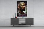 Kobe panel catching lamp light to reveal its painterly depth