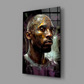 Painterly-tribute panel bringing painterly depth to a sports lounge