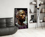 Kobe panel adding editorial drama to a hallway