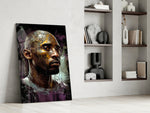 Kobe glass print enhancing a den with statement glory