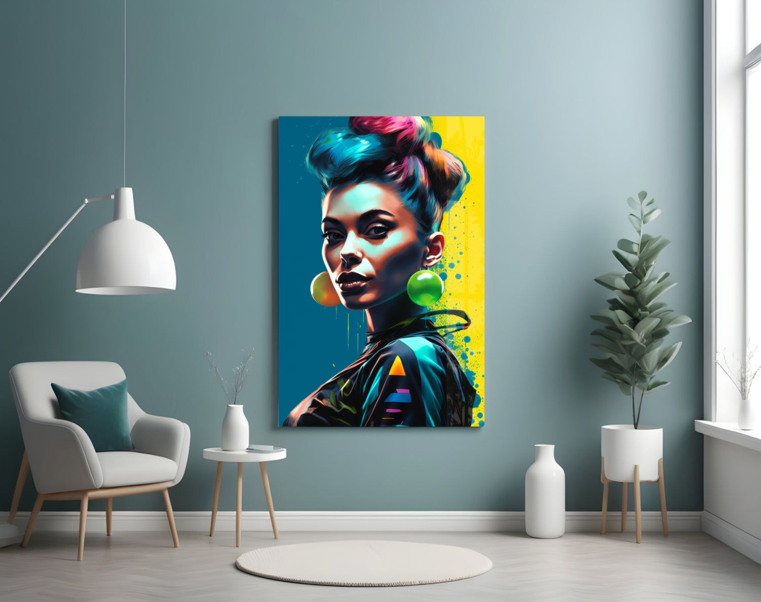 Earrings Glass Wall Art || Designer Collection.