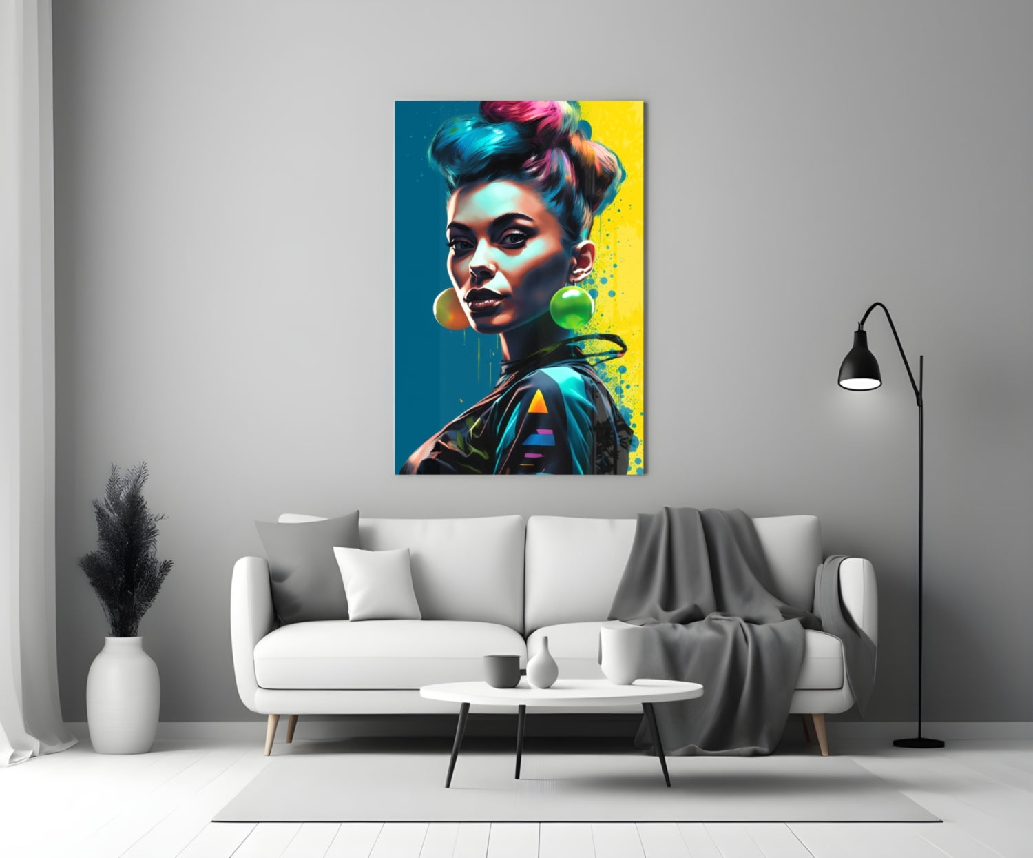 Earrings Glass Wall Art || Designer Collection.