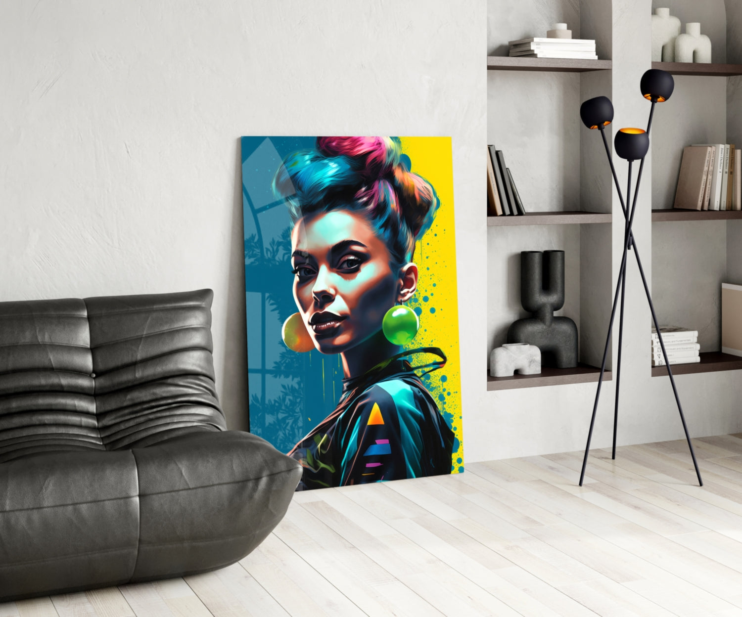 Earrings Glass Wall Art || Designer Collection.