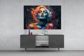 Feelings panel catching lamp light to reveal its cinematic glow