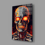 Cinematic-robot panel bringing cinematic glow to a gaming den