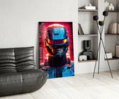 RoboCop panel adding editorial drama to a hallway