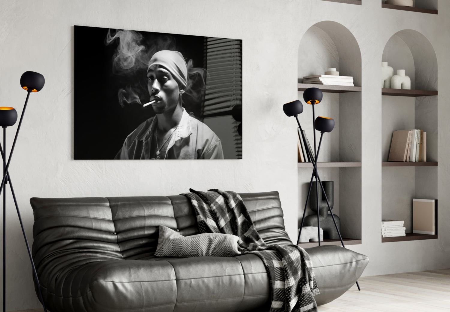 Tupac Glass Wall Art || Designer Collection.