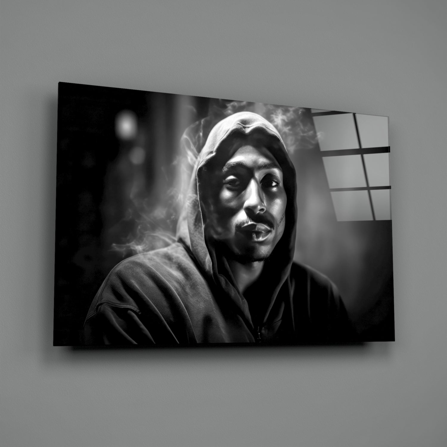 Tupac Glass Wall Art || Designer Collection.