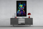 Neon Mouse panel catching lamp light to reveal its cinematic glow