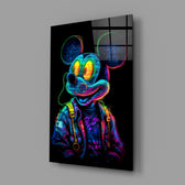 Neon-pop panel bringing electric glow to a gaming room