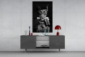 Gun Dog  Glass Wall Art || Designer Collection.