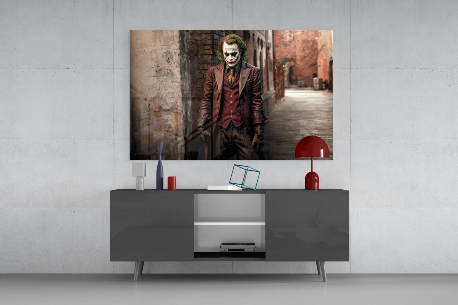 Joker Glass Wall Art|| Designer's Collection.