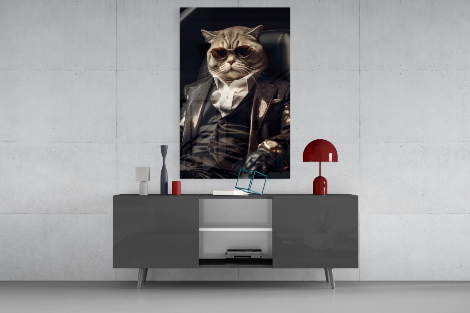 The Boss Glass Wall Art|| Designer's Collection.