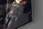The Boss panel catching lamp light to reveal its cinematic glow