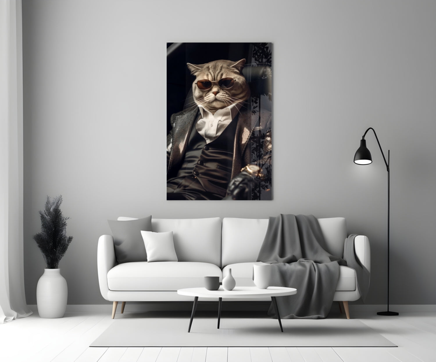 The Boss Glass Wall Art|| Designer's Collection.