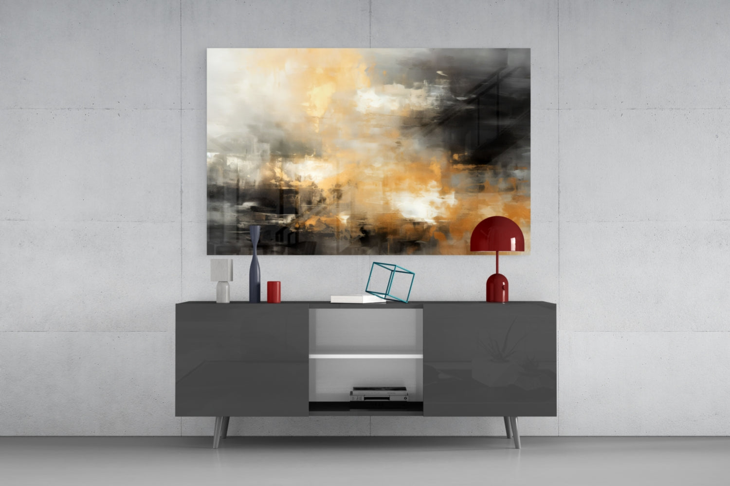 Abstract Glass Wall Art|| Designer's Collection.