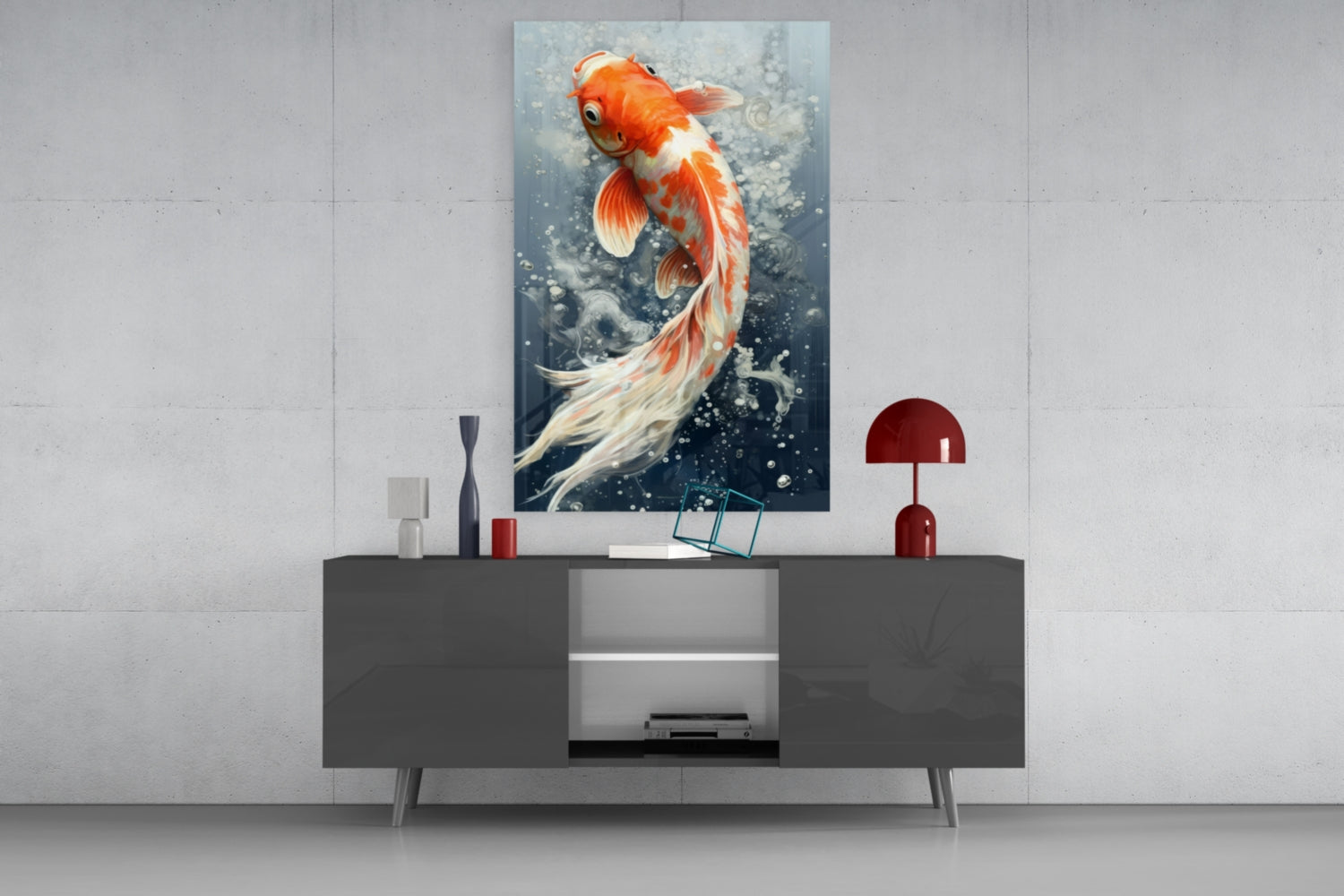 Angelfish Glass Wall Art|| Designer's Collection.