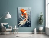 Angelfish panel adding editorial flair to a hallway