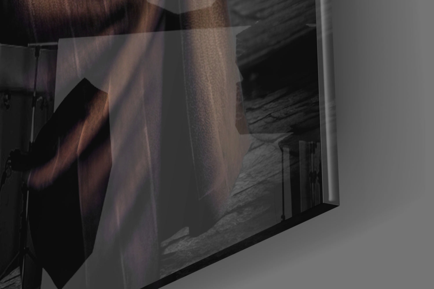 Bulldog in a Suit Glass Wall Art|| Designer's Collection.