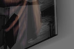 Bulldog in a Suit panel catching lamp light to reveal its cinematic glow