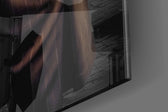 Bulldog in a Suit panel catching lamp light to reveal its cinematic glow
