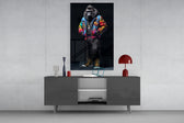 Gorilla Bro Glass Wall Art|| Designer's Collection.