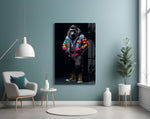 Gorilla Bro panel adding editorial drama to a hallway